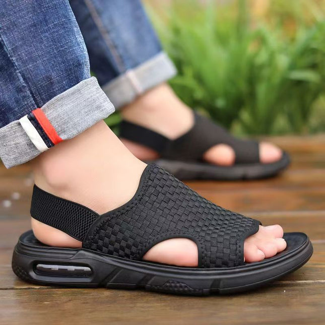 Sandals Men's 2024 Summer Leisure Sports Beach Outdoor Wear Summer Breathable Outdoor Personalized Sandals and Slippers Trendy Non-slip