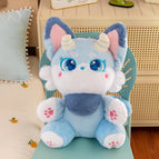 35cm / Devil fox doll blue
