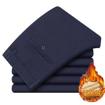 Wholesale middle-aged casual pants men's four sides high elastic fabric summer thin ice silk pants pants pants pants high waist breathable