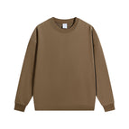 Round neck style-dark khaki / S