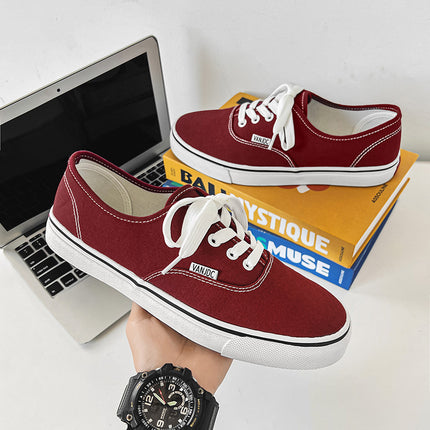 Spring new breathable canvas shoes men's classic shoes Hong Kong style Joker casual shoes Korean Niche board shoes wholesale