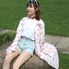Red leaves-collar / free size (45.00 kg-75.00 kg