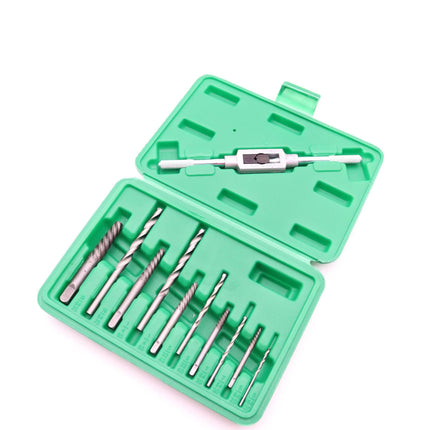 11-piece set of broken head screw extraction device to take out broken wire and broken tooth Rose artifact lower wire removal bolt screw thread withdrawal tool