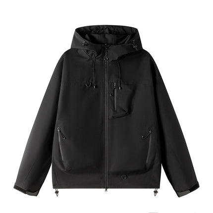 Soft Shell Jacket for Men and Women, New Three-In-One Detachable Single-Impact Hooded Jacket, Outdoor Windproof and Waterproof Mountaineering Jacket