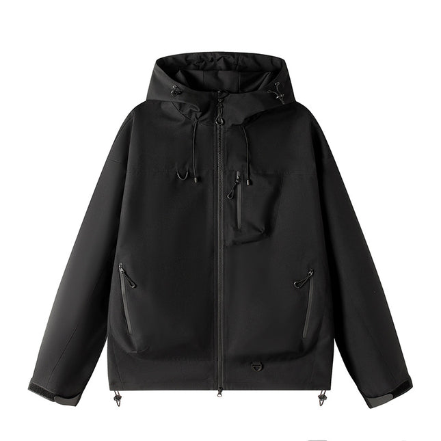 Soft Shell Jacket for Men and Women, New Three-In-One Detachable Single-Impact Hooded Jacket, Outdoor Windproof and Waterproof Mountaineering Jacket