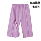 Women's light purple cropped pants / M