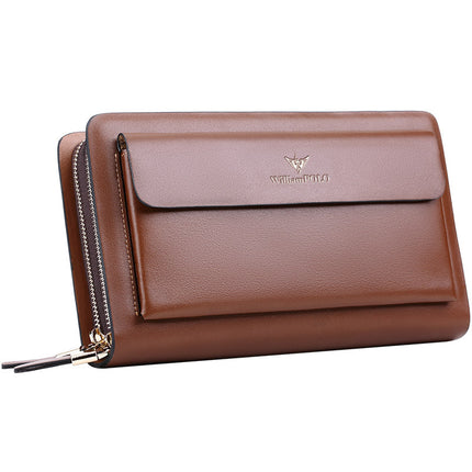King Paul Clutch Bag Men's Large Capacity Multi-Card Business Top Layer Cowhide Men's Clutch Clutch Bag Wholesale