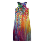 9777# gold purple flowers / S