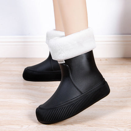 Cross-Border 2024 New Version of Rain Boots for Women, Fashionable and Versatile Rain Boots, Waterproof, Non-Slip, Comfortable and Wear-Resistant, Women's Water Shoes for Camping