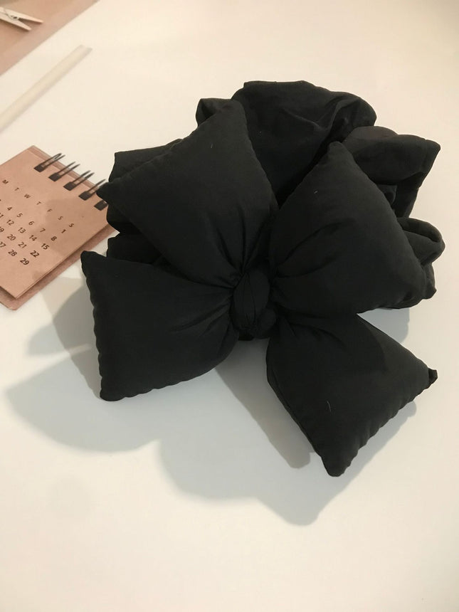 Chubby Cotton Bow Color Fluffy Large Intestine Hair Ring Cute Girl Sense Hair Rope New Style Hair Accessories for Women