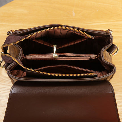 New Fashion Women's Bags 2026 High-Value Printed Women's Small Square Handbag Single Shoulder Crossbody Handbag Cross-Border