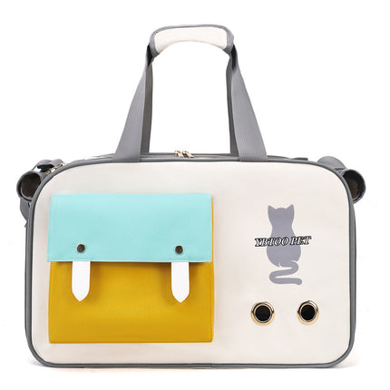 Portable Cat Bag for Outings, Portable Cross-Body Large-Capacity Bag for Cats, Ventilated, Breathable, Anti-Stress Dog Extra Large Pet Bag