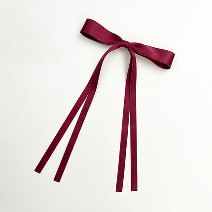 Yang Zi's Same Style Large Retro Ribbon Bow Hairpin for the Back of the Head, Super Fairy Elegant Hairpin Spring Clip Hair Accessory