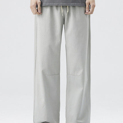 Mingge | 2025 Summer Thin Lyocell Casual Pants Men's American Retro Trendy Brand Loose Wide-Leg Straight Trousers