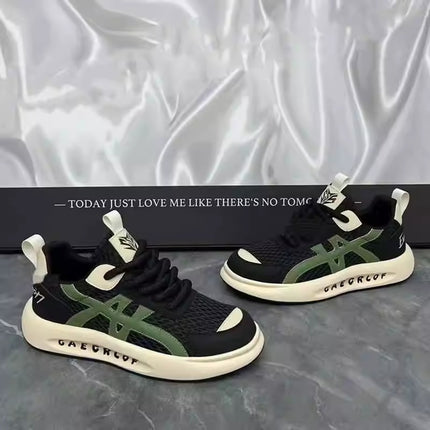 Men's Shoes 2025 Summer Breathable Mesh Casual Shoes That Don'T Tire Your Feet, Sports Shoes with Thick Soles, Platform Shoes That Are Comfortable and Height-Increasing