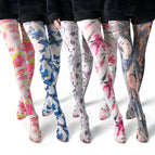 If there is no in stock, you can order it starting from 50 pairs / Printed pantyhose free size
