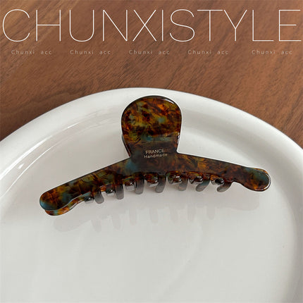 Vintage acetate grip large Internet celebrity elegant shark clip women's high-grade exquisite clip headdress hairpin back head