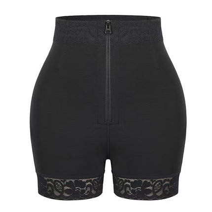 Cross-Border Trade High-Waisted Shapewear Pants with Zipper, Body Shaping, Waist Slimming, Plus-Size Women's Tummy Control Pants, Butt-Lifting Waist Trainer, Tight-Fitting Pants
