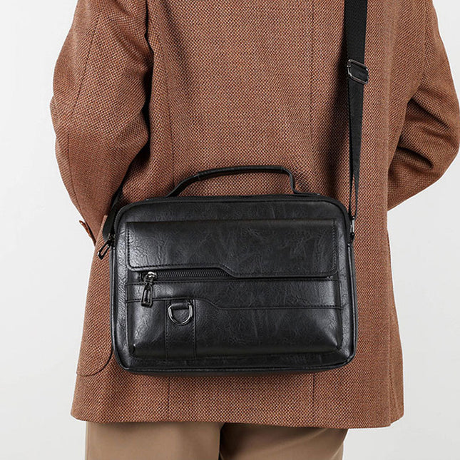 Men's Shoulder Bag Portable Foreign Trade 2025 New Fashionable Crossbody Bag Casual Outdoor Southeast Asian Cross-border Shoulder Bag Men's Bag