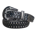 New black pointed beads / 120cm