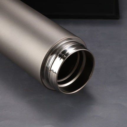Pure titanium thermos cup business straight cup office tea separation cup with tea leakage stuffy bubble cup frosted titanium cup health