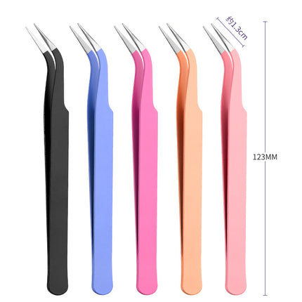 Grafting Eyelash Tweezers Special Blossoming Golden Feather Tweezers for Eyelashes Beginner's Tools Eyelashes Tweezers for Eyelashes