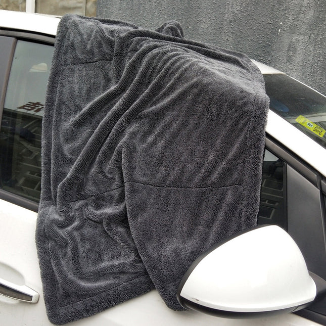 1300Gsm Microfiber Twist Cloth Towel Car Wash Towel Double-Sided Korean Pigtail Cloth Towel