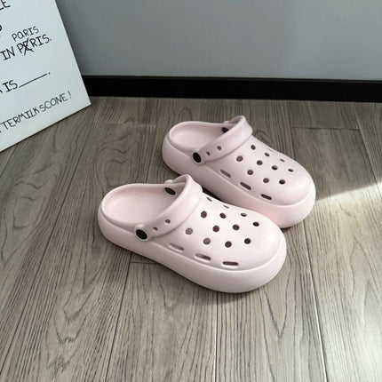 2026 Spring and Summer New Style Women's Clogs with Soft Soles, Comfortable for Outdoor Wear, Closed-Toe Slippers, Non-Slip Beach Sandals