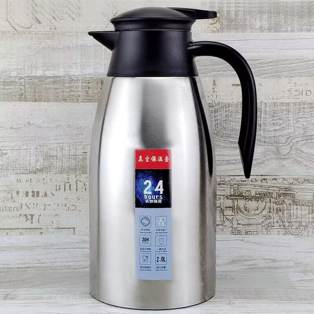 304 stainless steel vacuum restaurant thermal pot household European coffee pot large capacity hot water bottle welcome pot logo