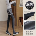 Dark gray-stockings / One size fits all [medium thick velvet 300g]