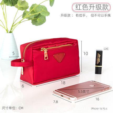 Guangzhou Manufacturer Directly Approved Waterproof Nylon Portable Cute Cosmetic Bag Sundry Storage Bag Mobile Phone Bag Coin Small Bag