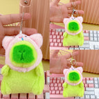 Bead chain style / Green piggy hat kapibala