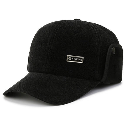 Autumn and winter Lei Feng hat men's warm hat for the elderly thickened fleece-lined winter foreign trade cross-border winter knitted hat wholesale