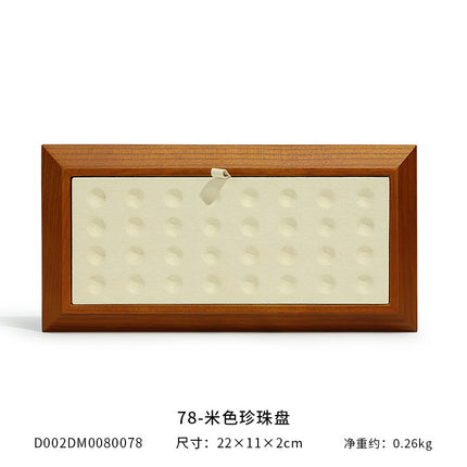 Yayu solid wood bare Diamond Pearl plate jewelry tray jewelry display plate Diamond bare Diamond Wenwan gem storage tray