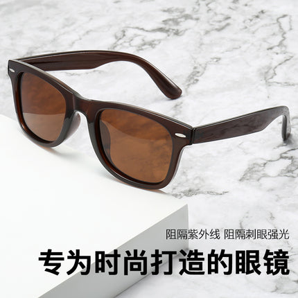 Trendy Version 2140 Us Version Metal Hinge Sunglasses for Men and Women Driving Sports Polarized Sunglasses Rice Nail Retro Glasses