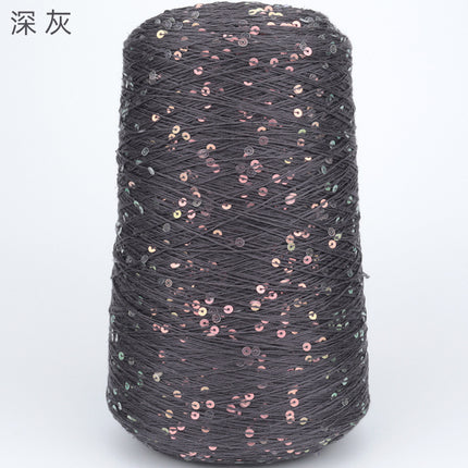 Silk Joy/Tencel Iridescent Sequin Hand-Knitted Yarn Ball Colorful Tencel Sequin Yarn Wholesale 500g