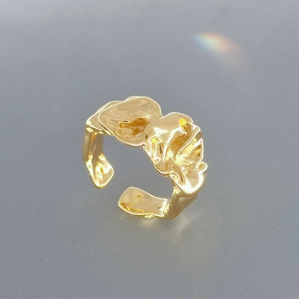 s925 sterling silver plated ring Women's wholesale niche women's high-end sense ins style simple ring light luxury retro ring wholesale