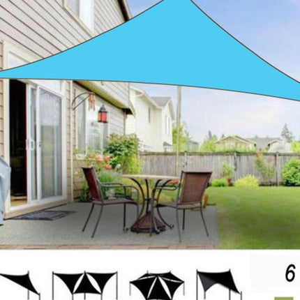 Cross-Border Canopy Tent Large Courtyard Sunshade Outdoor Camping Silver-Coated Triangular Canopy Pergola Awning