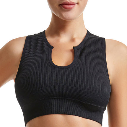 Shockproof Running Anti-sagging Beautiful Back Push-up Vest Thin Sports Underwear Women's Non-rimless Sexy Yoga Bra