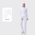 Hooded horn white suit / 2/S