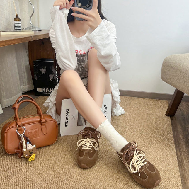 Trendy Shoes~ Women's Shoes with 5cm Hidden Height Increase for Petite Individuals, German Training Style, 2026 Autumn New Sports Casual Shoes