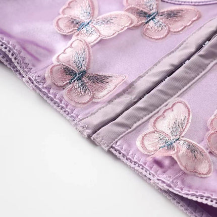 European and American Fashion Fishbone Brassiere Three-dimensional Butterfly Girly Heart High-end Camisole Vest with Buckle Outer Wear Beautiful Back Tube Top