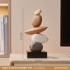 Sandstone effect ornaments with stone running-color