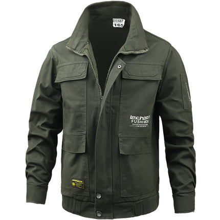 Work clothes suit men's autumn and winter welder welding camouflage clothing anti-scald wear-resistant workshop electric clothing work uniform order