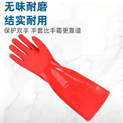 Household fleece-lined warm gloves xinhuailei flocking integrated kitchen home cleaning car brush household gloves