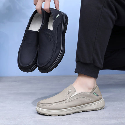 Shoes Men's 2025 Spring New Fashion All-match Men's Shoes Casual Canvas Shoes Slip-on Non-slip Comfortable Lazy Shoes