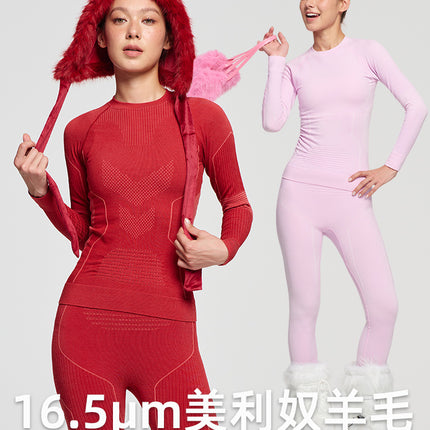 Autumn and Winter Quick-Drying Thermal Intimates Women's Suit Professional Outdoor Ski Clothing Mountaineering Clothing Women's Sports Compression Quick-Drying Clothing