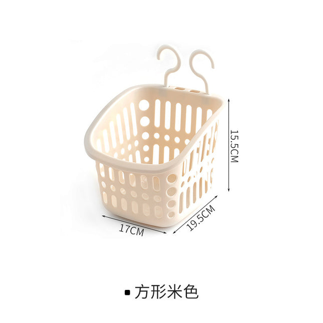 Hanging Storage Basket Bathroom Hanging Basket Bathroom Plastic Bath Basket Storage Basket Wall Hanging Storage Basket Waterproof