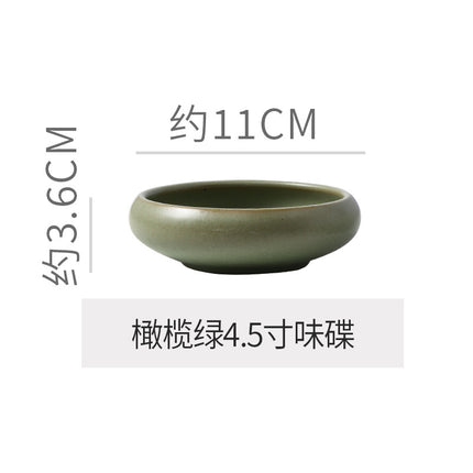 Retro Japanese Style Ceramic Bowl Creative Personality Household Rice Bowl Restaurant Special Snack Bowl Dessert Salad Bowl
