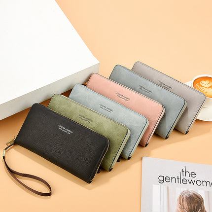 Factory Women's Change Hand Long Wallet 2025 New Korean Multi-function Card Bag Mobile Phone Bag Women's Wallet